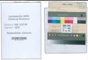 Entnazifizierung Edmund Seidensticker , geb. 16.11.1892 (Glasarbeiter)