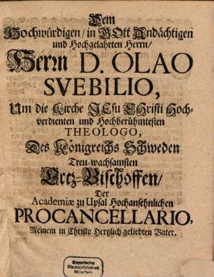 D. Johann Friederich Mayers ... Ober-Kirchen-Raths ... Prof. ... der Universität Kiel ... und zu St. Jacobi in Hamburg Pastoris Prüfung des Geistes So sich durch ein Adeliches Fräulein itzo offenbaren soll : Bey Erklärung des öffentlichen Sonntags-Evangelii, Dom. IV. Adventus Joh. I. In offentlicher heiliger Versamlung der Kirchen Gottes zu St. Jacob vorgestellet