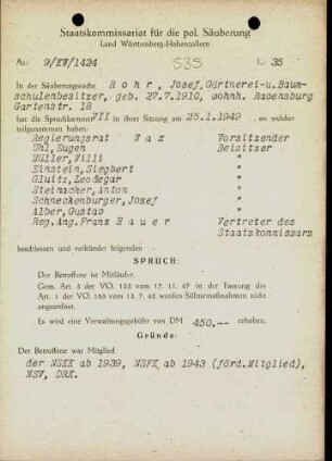 Rohr, Josef