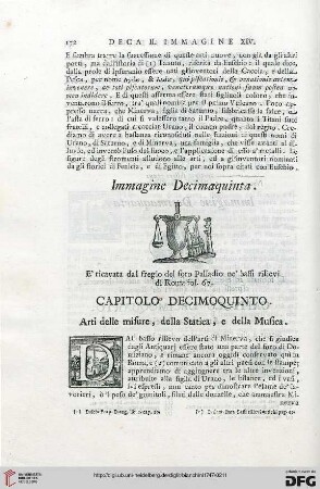 Capitolo decimoquinto: Arte delle misure, della statica, e della musica
