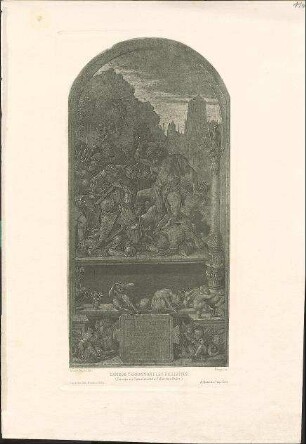 Albrecht Dürers "Simsons Kampf gegen die Philister" (Entwurf für die Fuggerkapelle bei St. Anna in Augsburg)