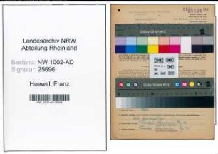 Entnazifizierung Franz Huewel, geb. 16.11.1910 (Angest.)