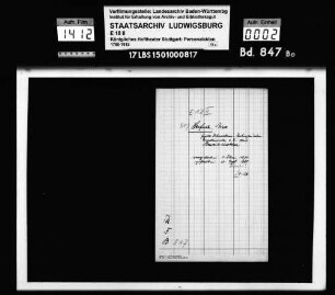 Seifriz, Max (+20.09.1885); Kapellmeister, Kgl. Musikdirektor