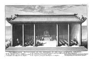 The Embassador entertained by the Emperor in the best audience chamber