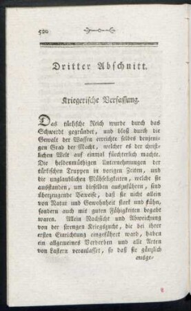 Dritter Abschnitt. Kriegerische Verfassung.