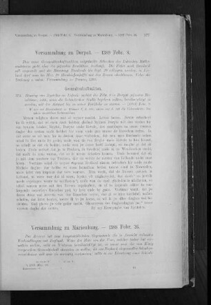 Versammlung zu Marienburg. - 1388 Febr. 26.