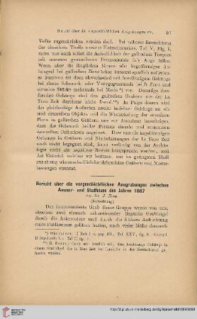 1: Bericht über die vorgeschichtlichen Ausgrabungen zwischen Ammer- und Staffelsee des Jahres 1887, [4]