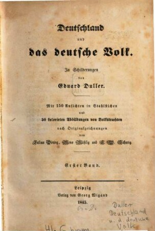 Deutschland und das deutsche Volk, 1