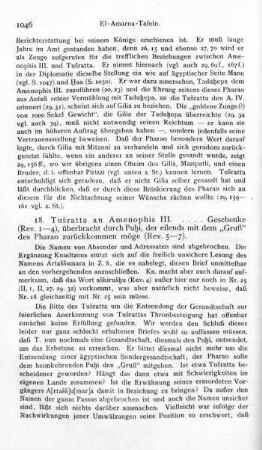 18. Tušratta an Amenophis III.