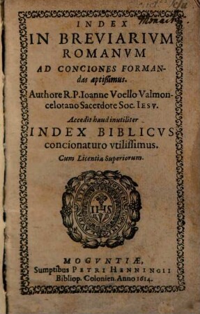 Index in Breviarium Romanum