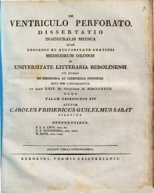 De ventriculo perforato