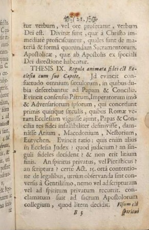 Thesis IX. Regula animata fidei est Ecclesia cum suo Capite.