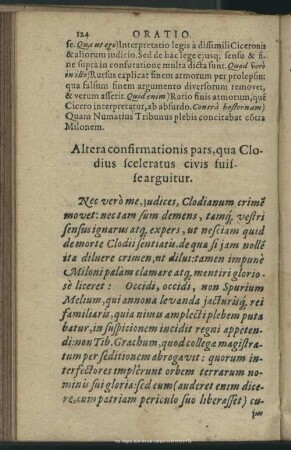 Altera confirmationis pars, qua Clodius sceleratus civis fuisse agitur