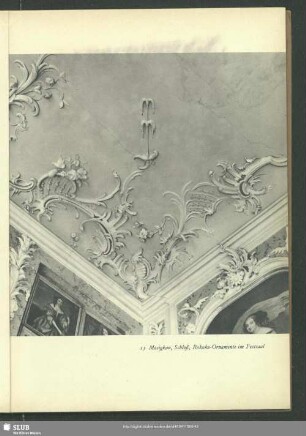 Mosigkau, Schloß, Rokoko-Ornamente im Festsaal
