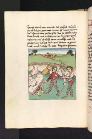 Wölfe; Senespa wird vor den Fischern von einer Mauer erschlagen (Kapitel II: Von dem Löwen und dem Ochsen)