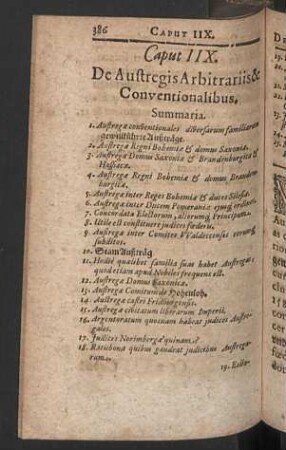 Caput IIX. De austregis arbitrariis & conventionalibus