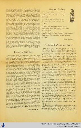 Rencontres d’été 1948