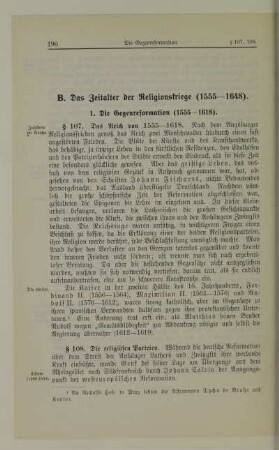 B. Das Zeitalter der Religionskriege (1555-1648)