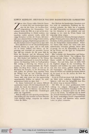 1: Heinrich Nauens Barmherziger Samariter