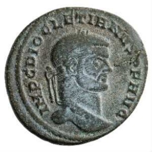 Münze, Follis, 297 - 298 n. Chr.