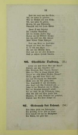 86. Christliche Duldung