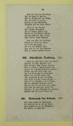 86. Christliche Duldung