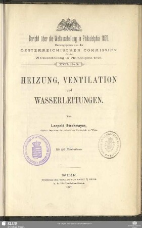 Heizung, Ventilation und Wasserleitungen