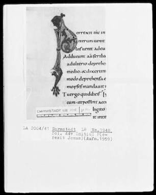 Evangelistar (Gero-Kodex) — Initiale P(errexit Jesus), Folio 44verso