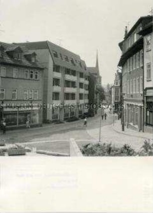 Blick auf die Marktstraße in Arnstadt