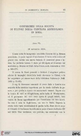 4.Ser.1.1882: Conferenze della Società di Cultori Della Cristiana Archeologia in Roma, [8]