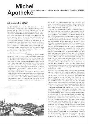 Alt-Eppendorf in Gefahr