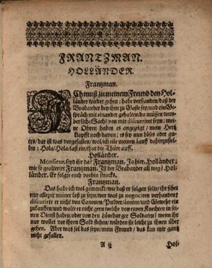 Der aus dem Holländischen auch ietzo Hochteutsch-redende Frantzmann und Holländer