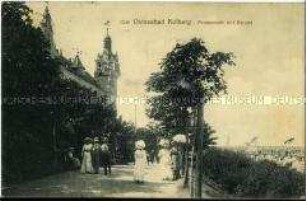 Die Strandpromenade von Kolberg