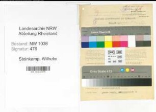 Entnazifizierung Wilhelm Steinkamp , geb. 04.05.1900 (Beamter)