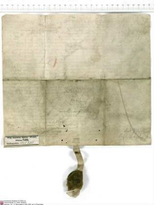 Wilhelm [Hartmann von Klauer zu Wohra], erwählter Abt von Fulda, bekundet, dass er seinem Untertanen aus Gruben, Johann (Hans) Ducker, dessen Ehef...