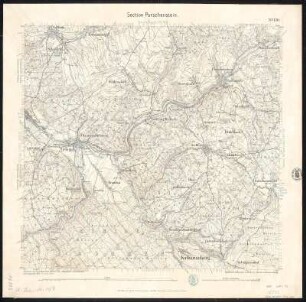 Äquidistantenkarte 130 : Section Purschenstein, 1894 : Section Purschenstein. - 1:25000. - Leipzig: Giesecke & Devrient, 1894. - 1 Kt.