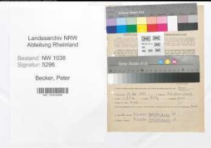 Entnazifizierung Peter Becker , geb. 20.05.1895 (Beamter)