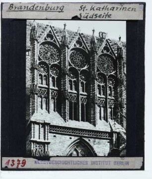 Brandenburg an der Havel, Kirche St. Katharinen : Außenansicht, Detail, Giebel der Südseite