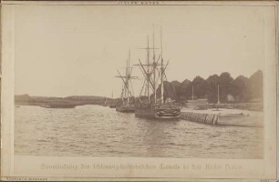 Einmündung des schleswig-Holstein Canals in den Kieler Hafen