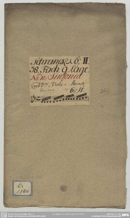 Symphonies - Mus.2-N-20,8 : vl, strings, bc - D