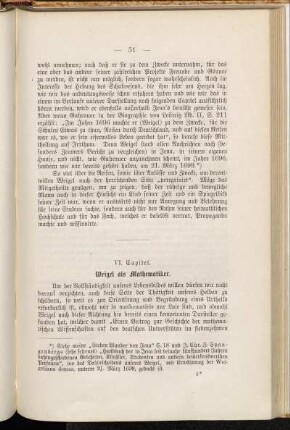 VI. Capitel. Weigel als Mathematiker