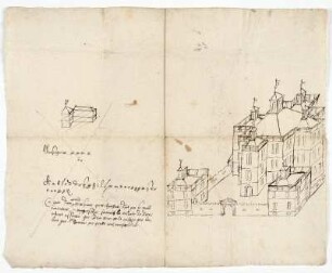 Waldau, Entwurf für ein Jagdschloss