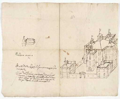Waldau, Entwurf für ein Jagdschloss