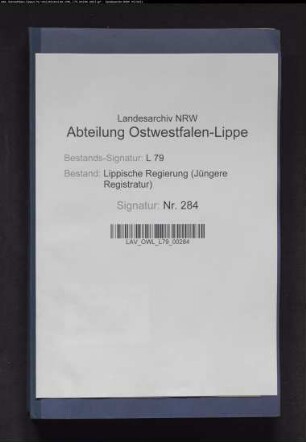Rekurse in Ablösungssachen: Stadt Detmold