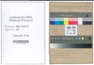 Entnazifizierung Fritz Jaensch , geb. 12.02.1904 (Ingenieur)