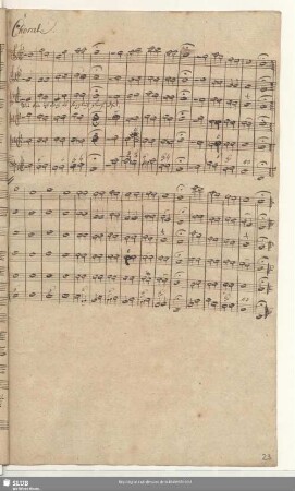 Choral: Wie bin ich doch so herzlich froh