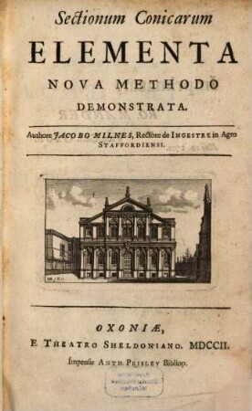 Sectionum Conicarum Elementa ...