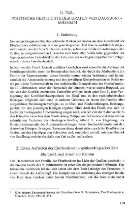2. Erstes Auftreten der Eberhardiner in spätkarolingischer Zeit