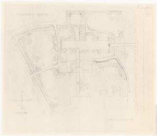 Gartenanlage Pädagogische Akademie Köln: Lageplan 1:500