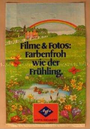 Einkaufsplastiktüte mit AGFA-Werbeaufdruck